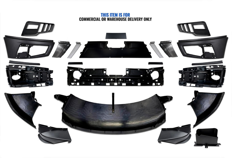 Front Bumper Set with Black Center 2025+ Volvo VNL New