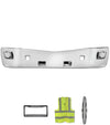 Bumper Complete Set No Fog Hole Chrome Plastic 2013-2021 Peterbilt 579