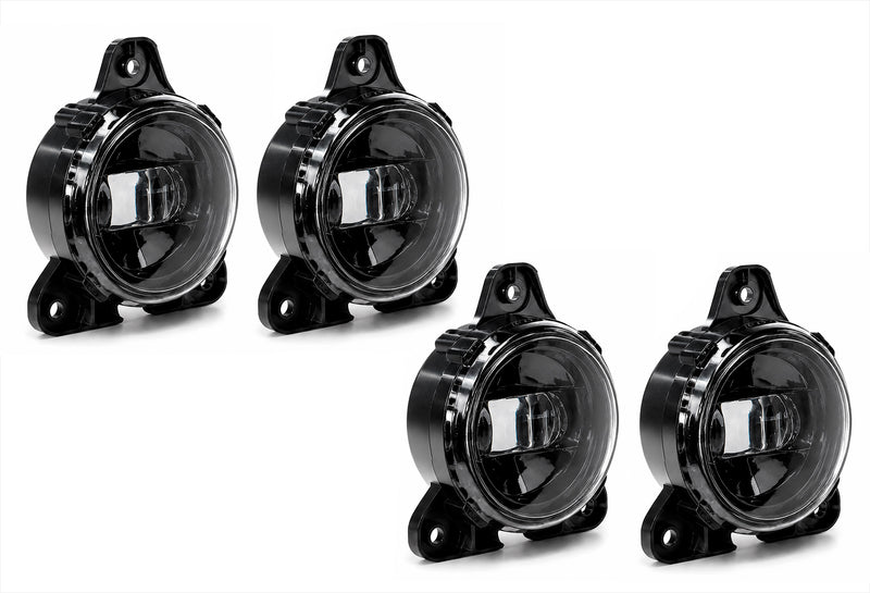 Fogs Light LED Lamp Black Housing 4 Pcs 2018-2024 Volvo VNL