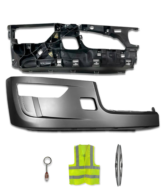 Bumper Corner with Fog Hole & Inner Reinforcement Set, Passenger 2022+ Peterbilt 579