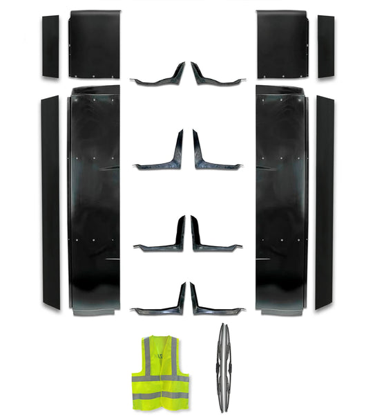 Top & Lower Fairing Cab Panels w/Extenders & w/Brackets Full Set International LT625