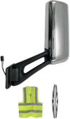 Door Mirror with Arm Chrome Driver 2013-2021 Peterbilt 579