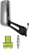 Door Mirror with Arm Chrome Passenger 2013-2021 Peterbilt 579
