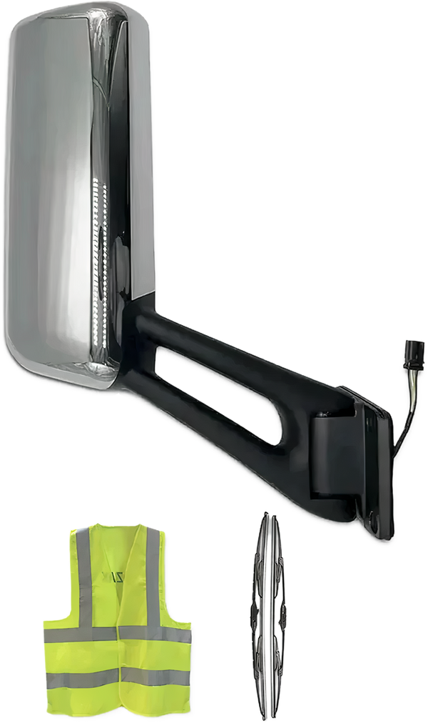 Door Mirror with Arm Chrome Passenger 2013-2021 Peterbilt 579