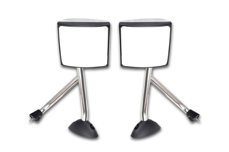 Towing Hood Mirrors Chrome Pair International Durastar - 