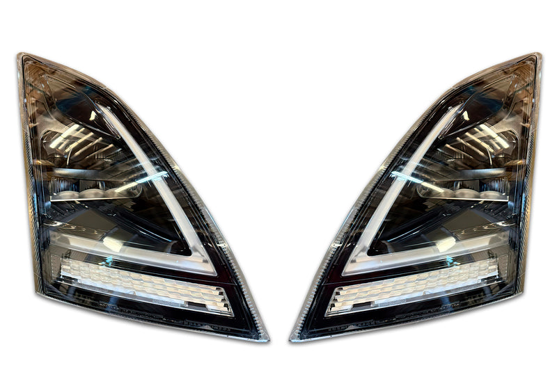 Headlights Full LED Black Set 2018+ Volvo VNL VNR