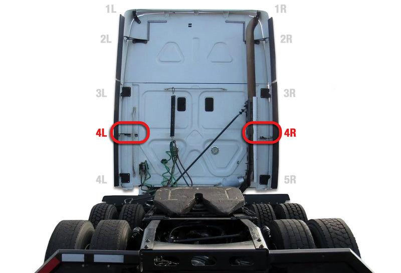 Bracket 4L, 4R fits Cab Lower Fairings Set Freightliner Cascadia Narrow Version