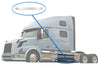 Central Panel Stripe Lower Chrome Trim for Driver Side (11L) 2004-2017 Volvo VNL