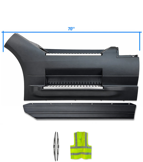 70" Fairing Panel Front Step with Rubber Stripe Driver 2018+ Volvo VNL