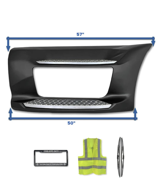 Front Fairing Plastic with 2 Metal Steps Passenger 2013-2021 Peterbilt 579