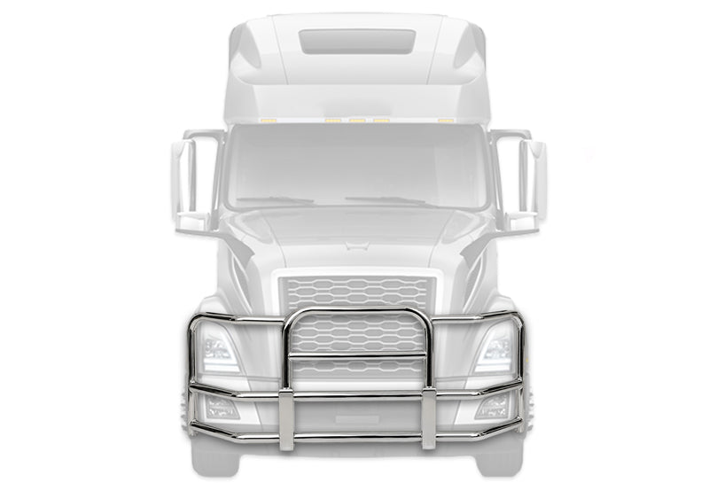 Full Front Grille Guard 90" x 36" Chrome 2018+ Volvo VNL