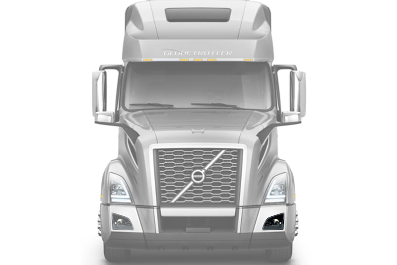 Fog Light Lamp Black Full LED Driver 2018+ Volvo VNL