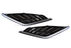Side Hood Grille Vents Black with Chrome Stripe Set 2025+ Volvo VN VNL New