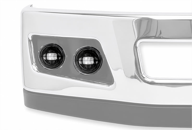 Fogs Light LED Lamp Black Housing 2 Pcs 2018-2024 Volvo VNL