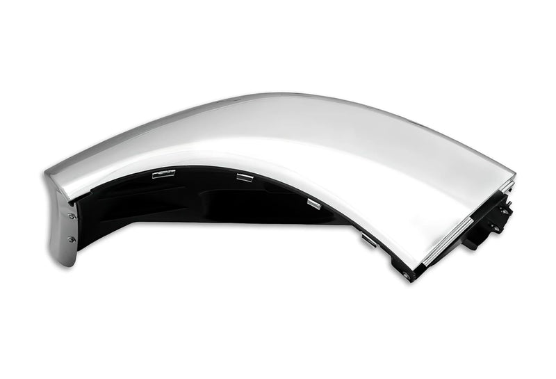 Bumper Corner No Fog Hole Chrome Passenger 2013-2021 Peterbilt 579