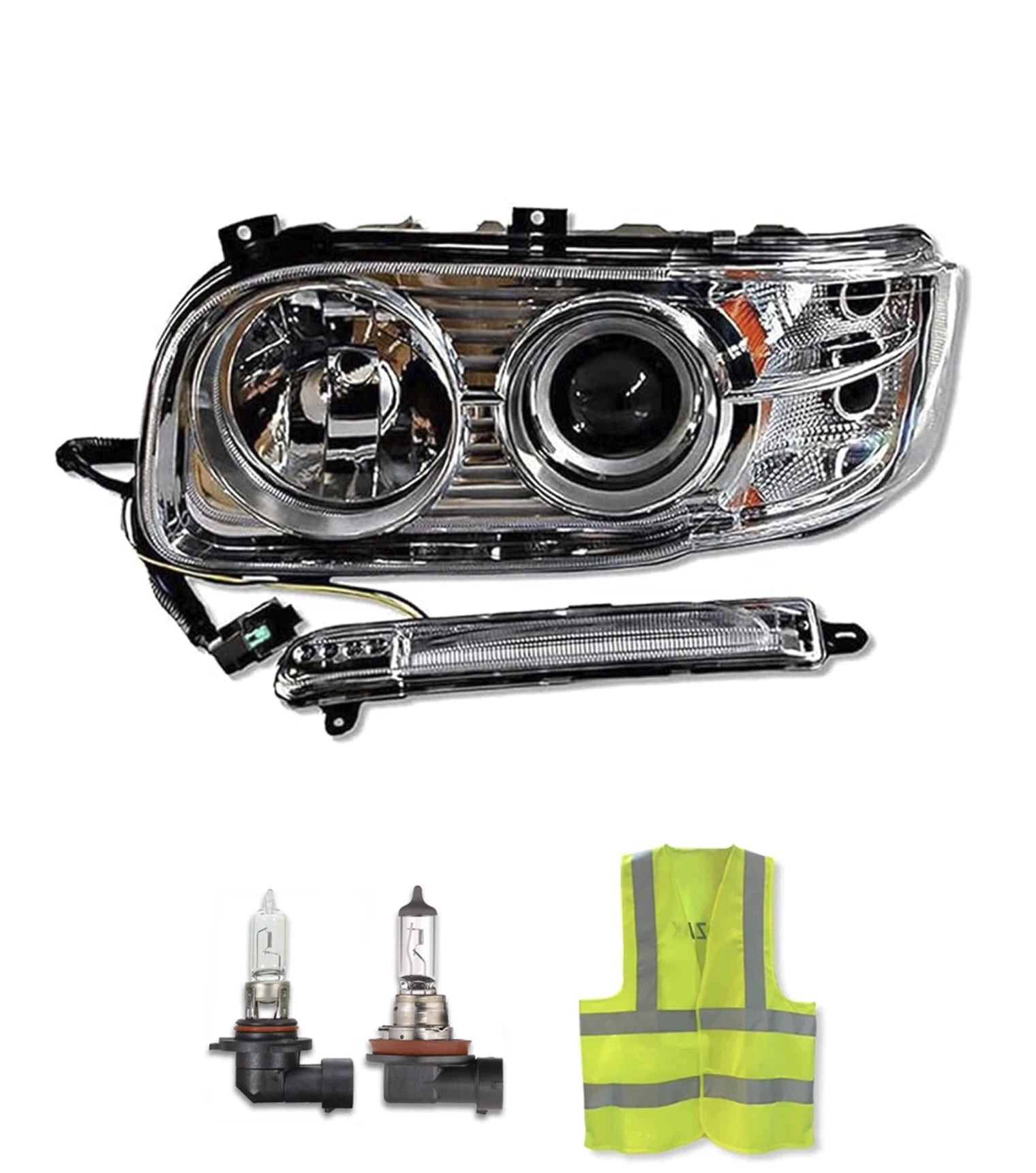 thumbnail image 2 of 2PCS Headlight Headlamp Assembly For Peterbilt 384 386 387 – LH+RH, Halogen, DOT/SAE 2 of 6