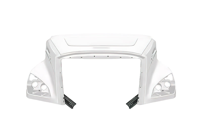 Hood Shell Fiberglass With Grille and Side Hood Vent 2018+ Freightliner Cascadia