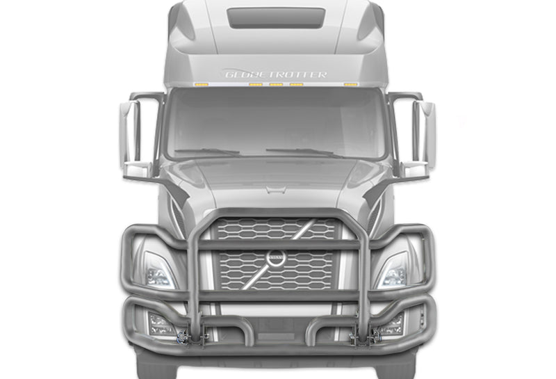Front Gray Grille Guard Large 2018+ Volvo VNL