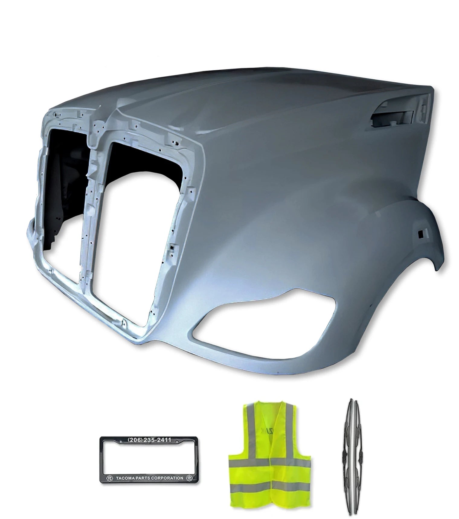 【AAKE】TENCEL LINE HOOD HALF T Hood Fiberglass 2013-2021 Kenworth T680 – Tacoma Parts