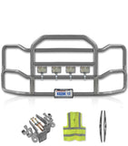 Grille Guard Large Chrome with Lights Kenworth T440