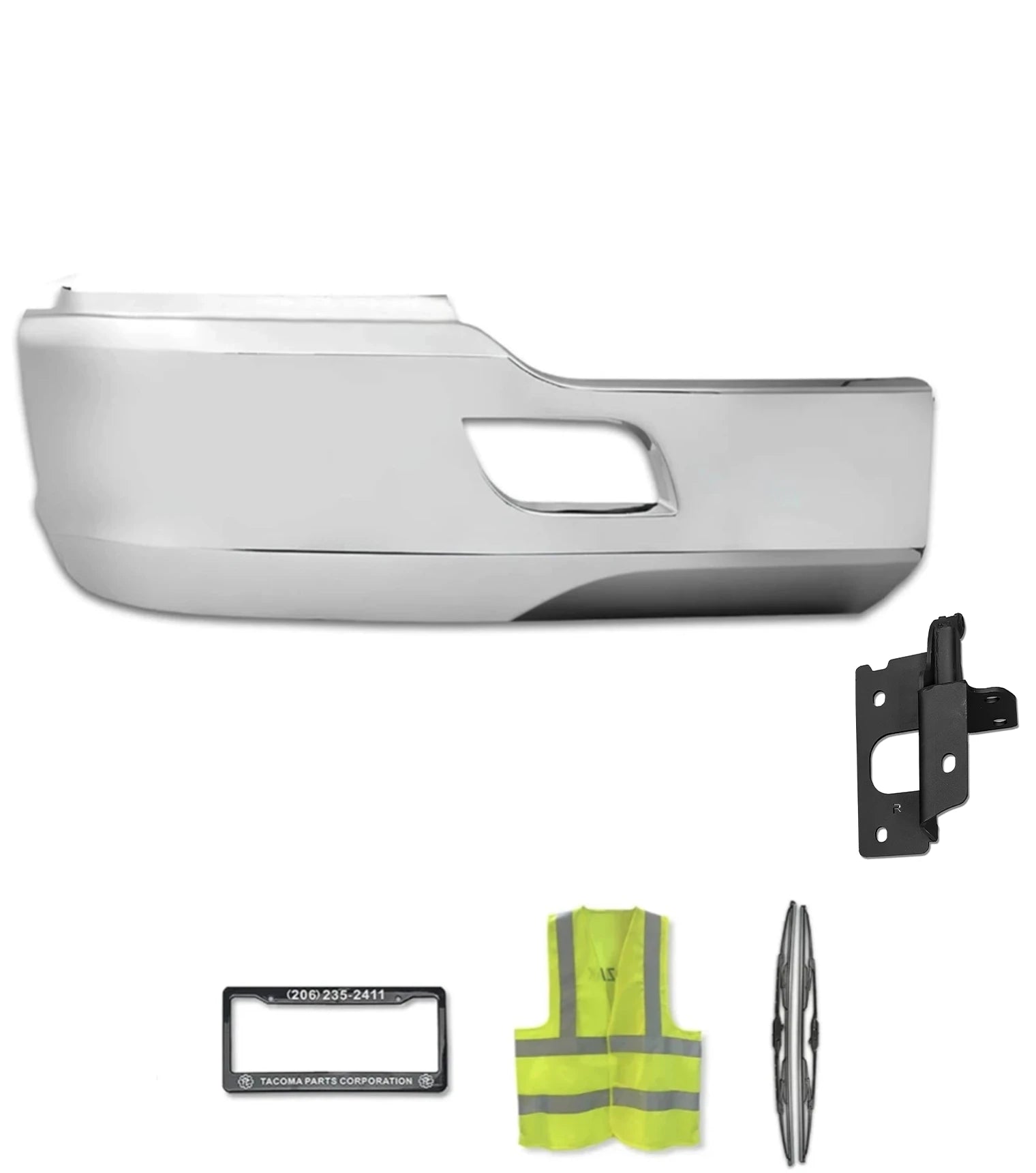 GA-KW-017R Bumper Corner Right Passenger Side W/o Fog Hole For Kenwort