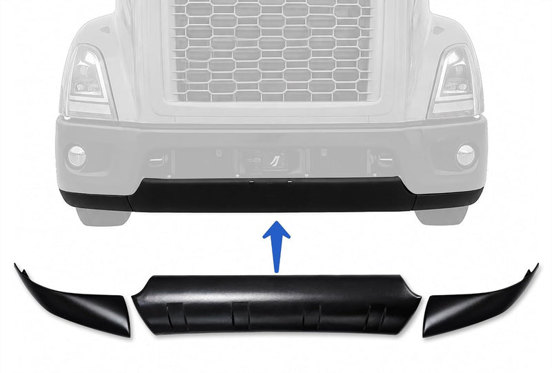 Bumper Air Deflector Spoilers Set Center, Driver & Passenger 2018+ Volvo VNR