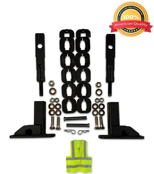 Mount Brackets Set for Herd GG-MTK-25 PK22 Front Bumper Deer Guard 2011-2017 Peterbilt 587
