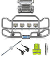 Front Gray Grille Guard Large 2004-2017 Volvo VNL