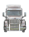 Front Grille Bumper Guard Large Square 2013-2021 Peterbilt 579