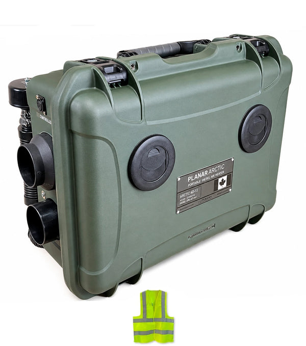 AUTOTERM Planar ARCTIC 4D-12 Portable Diesel Air Heater 4kW 13,600 BTU, Military Green