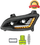 Headlight LED Black Driver 2022+ Peterbilt new 579