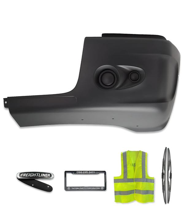 Bumper Corner No Holes Plastic Driver 2005-2011 Freightliner Century 112 120