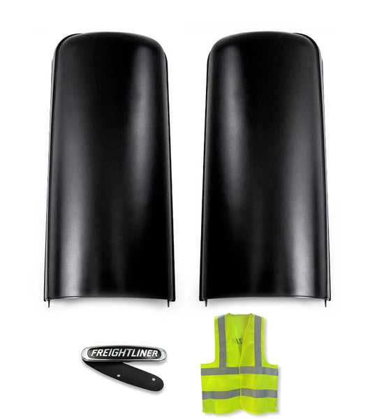 Door Mirror Covers Black Set 2008-2016 Freightliner Cascadia 125 113