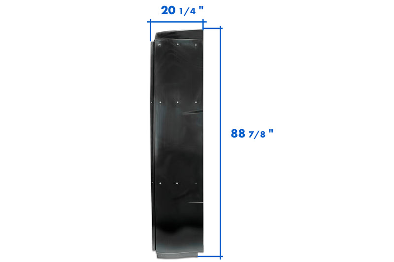 Top and Lower Wind Fairing Cab Extenders w/Brackets Passenger International LT625