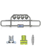 Front Grille Guard with lights Chrome Kenworth T660