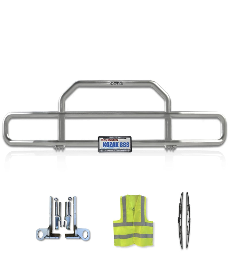 Front Grille  Guard with lights Chrome 2012-2021 Kenworth T680