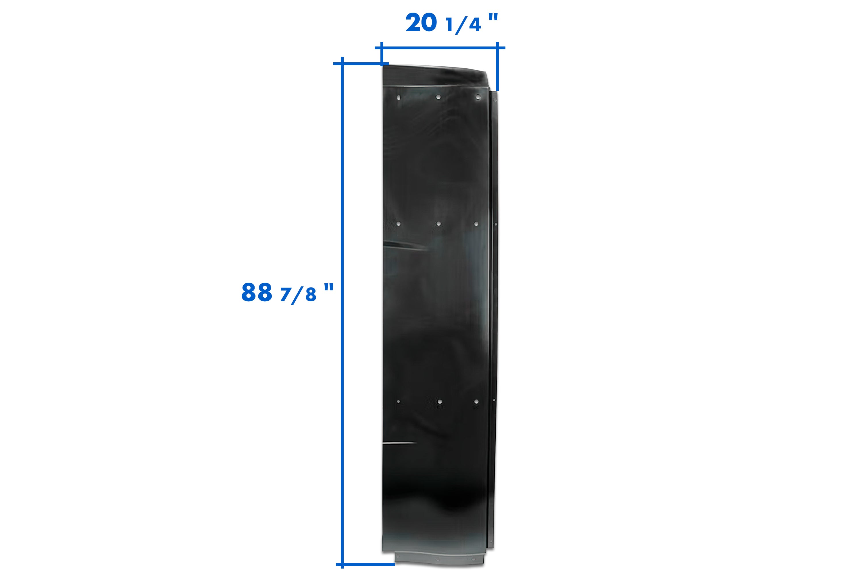 Top and Lower Wind Fairing Cab Extenders w/Brackets Driver