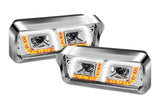 Headlights Chrome LED DRL Set Kenworth W900 T800 T600