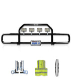 Front Grille Guard with lights Black Kenworth T660