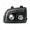 UNITED PACIFIC 32866 High Power LED Blackout Headlight With LED Turn Signal & Light Bar For 2015-2026 Kenworth T880-Driver