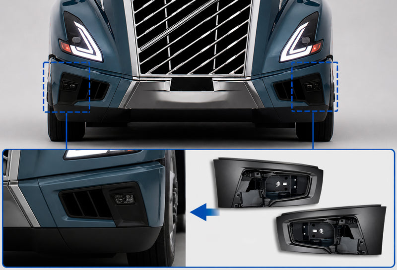 Bumper Corners and End Caps Set 2025+ Volvo VNL New