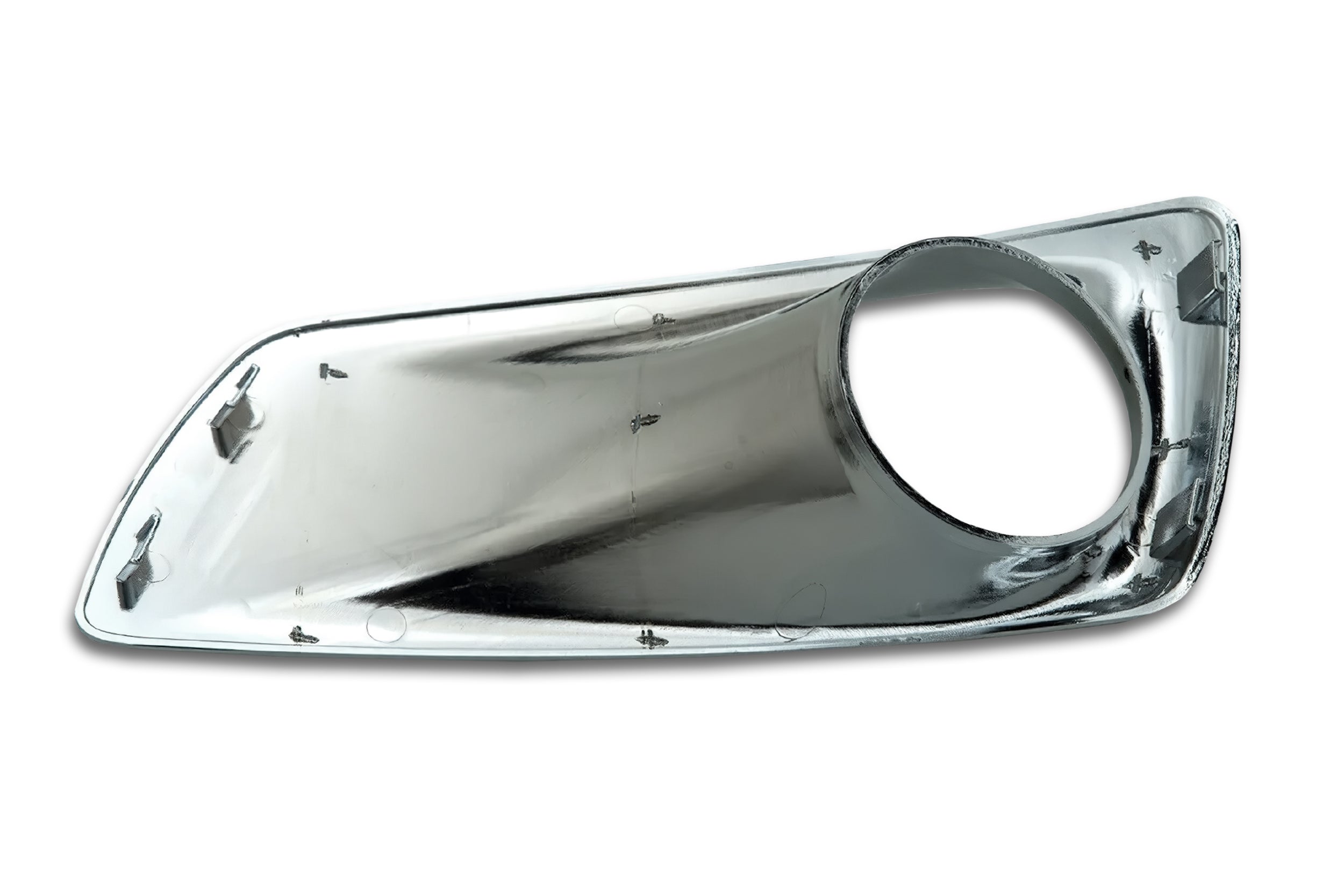 Fog Light Bezel Chrome Plastic & Black Full LED Fog Light