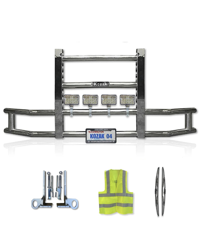 Front Grille Guard Chrome Peterbilt 386