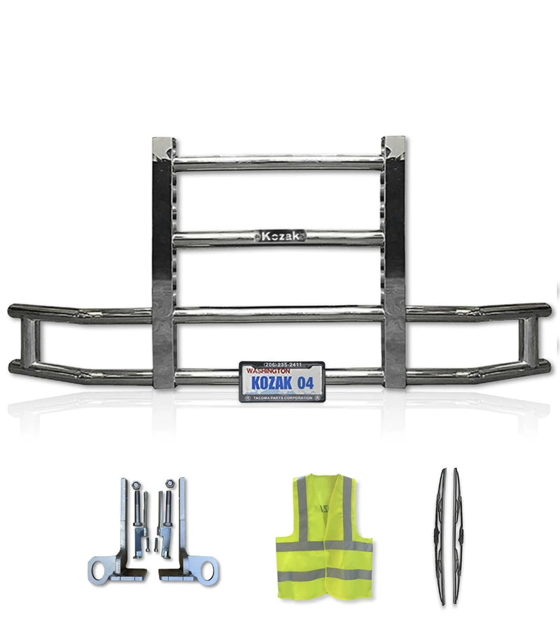 Front Grille Guard Chrome 2022+ Kenworth T680 Next Gen - No Fog