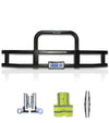 Grille Bumper Guard Black with Built-in 16" 2022+ Kenworth T680 Next Gen - No Fog