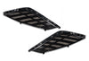 Side Hood Grille Vents Black with Chrome Stripe Set 2025+ Volvo VN VNL New