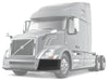 Bumper Corner No Fog Hole Plastic Driver 2004-2015 Volvo VNL