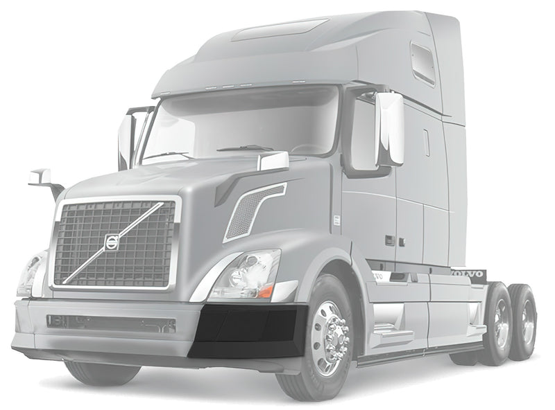 Bumper Corner No Fog Hole Plastic Driver 2004-2015 Volvo VNL