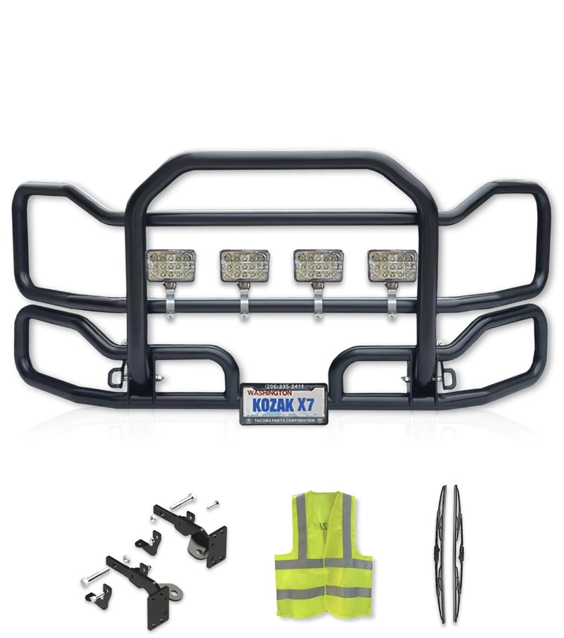 Front Grille Guard Large Black 2012-2021 Kenworth T680