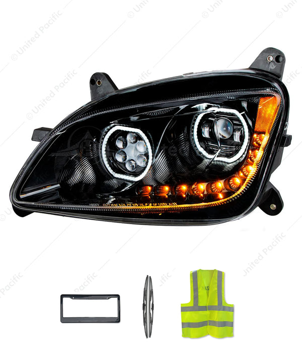 UNITED PACIFIC 35747 10 LED Headlight For 2010-2016 Peterbilt 587 & 2012-2021 579, Driver Side